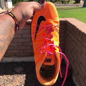Orange Nike free cross complete